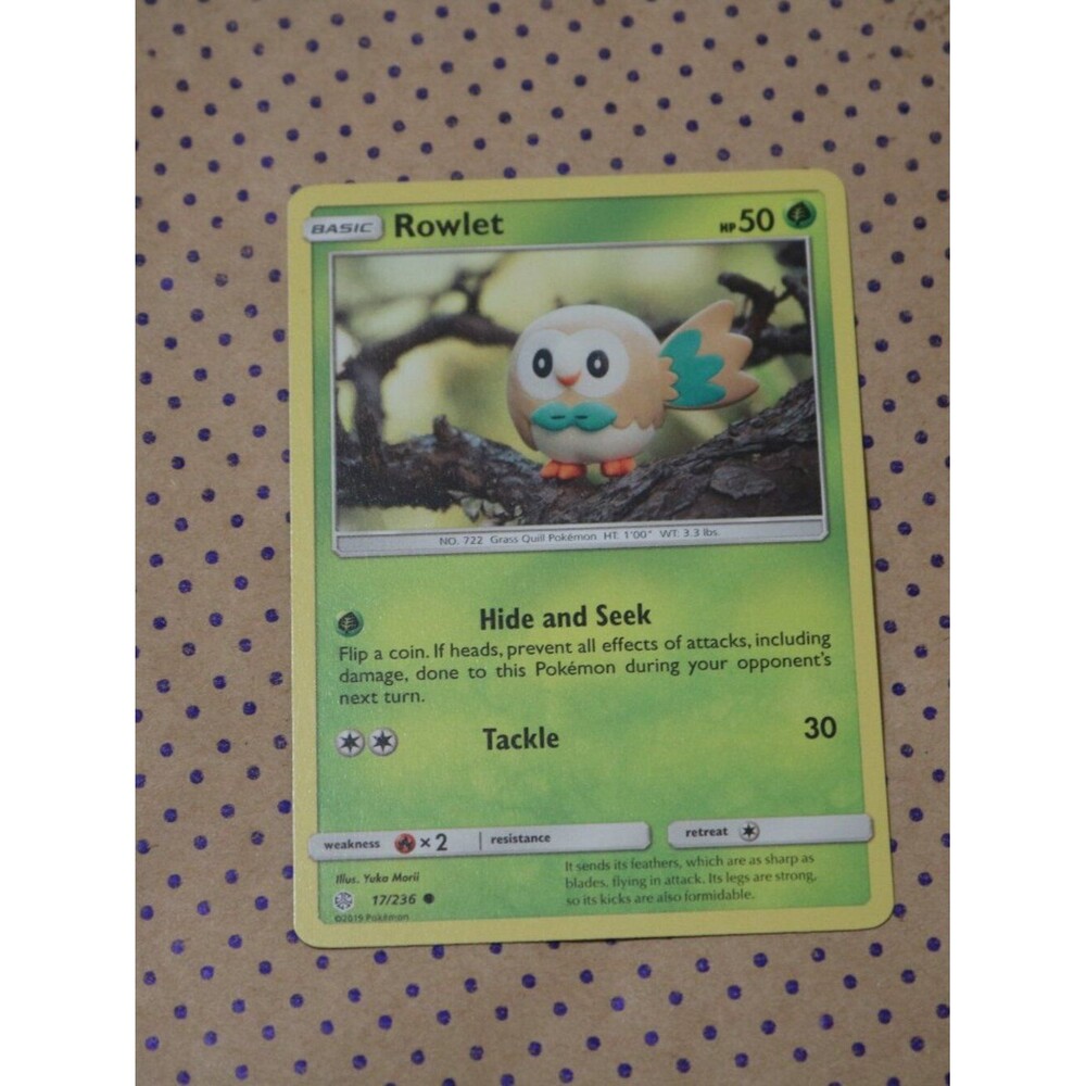 Rowlet 17/236 Pokemon Card (2019)